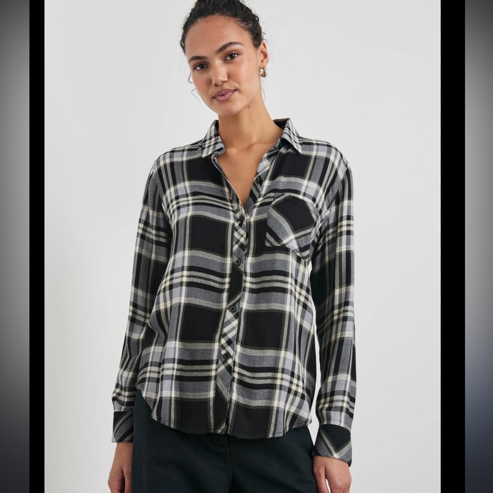 Rails Hunter Flannel Shirt Ivory Cloud